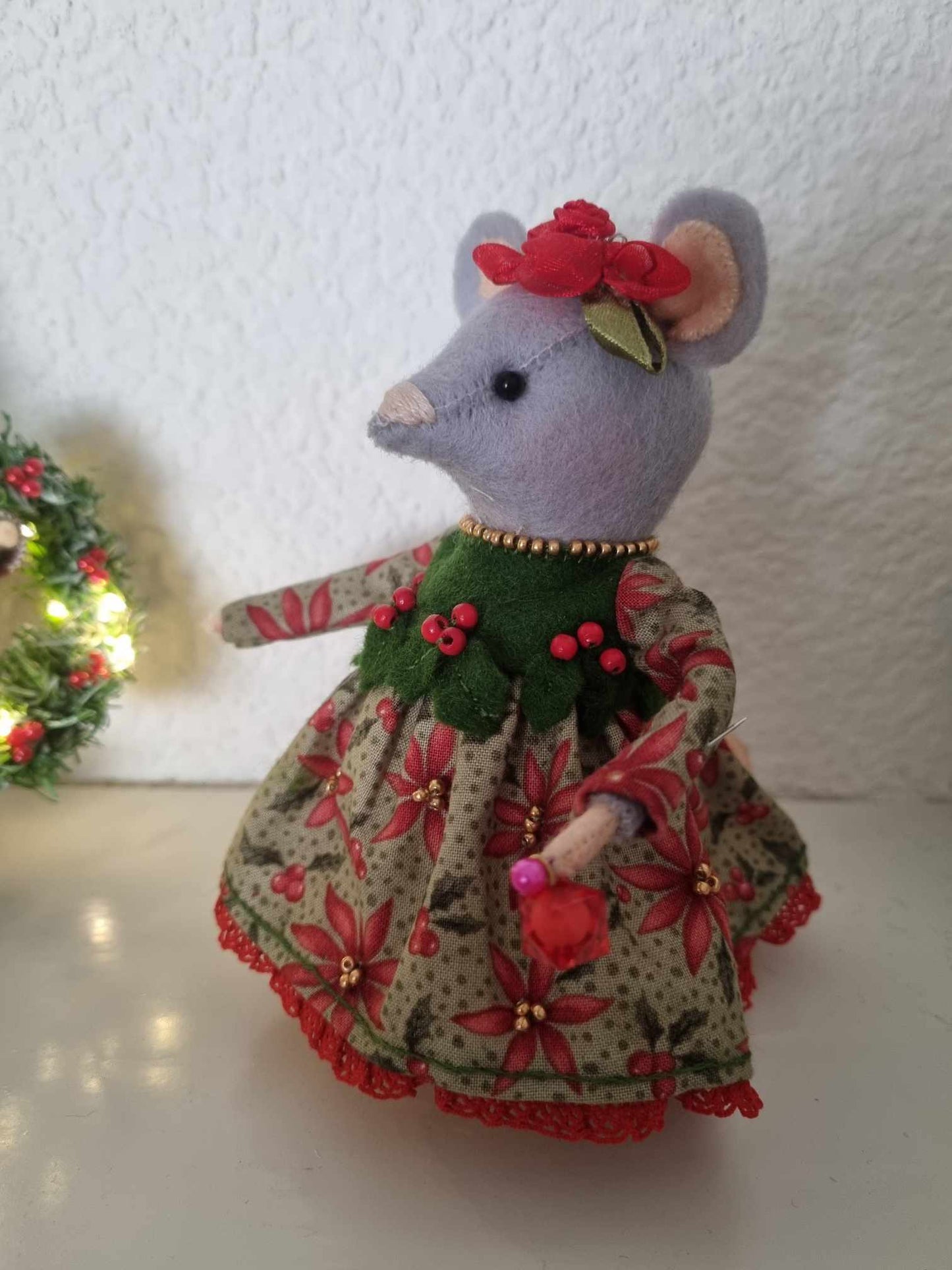 Samen een kerstkrans versieren