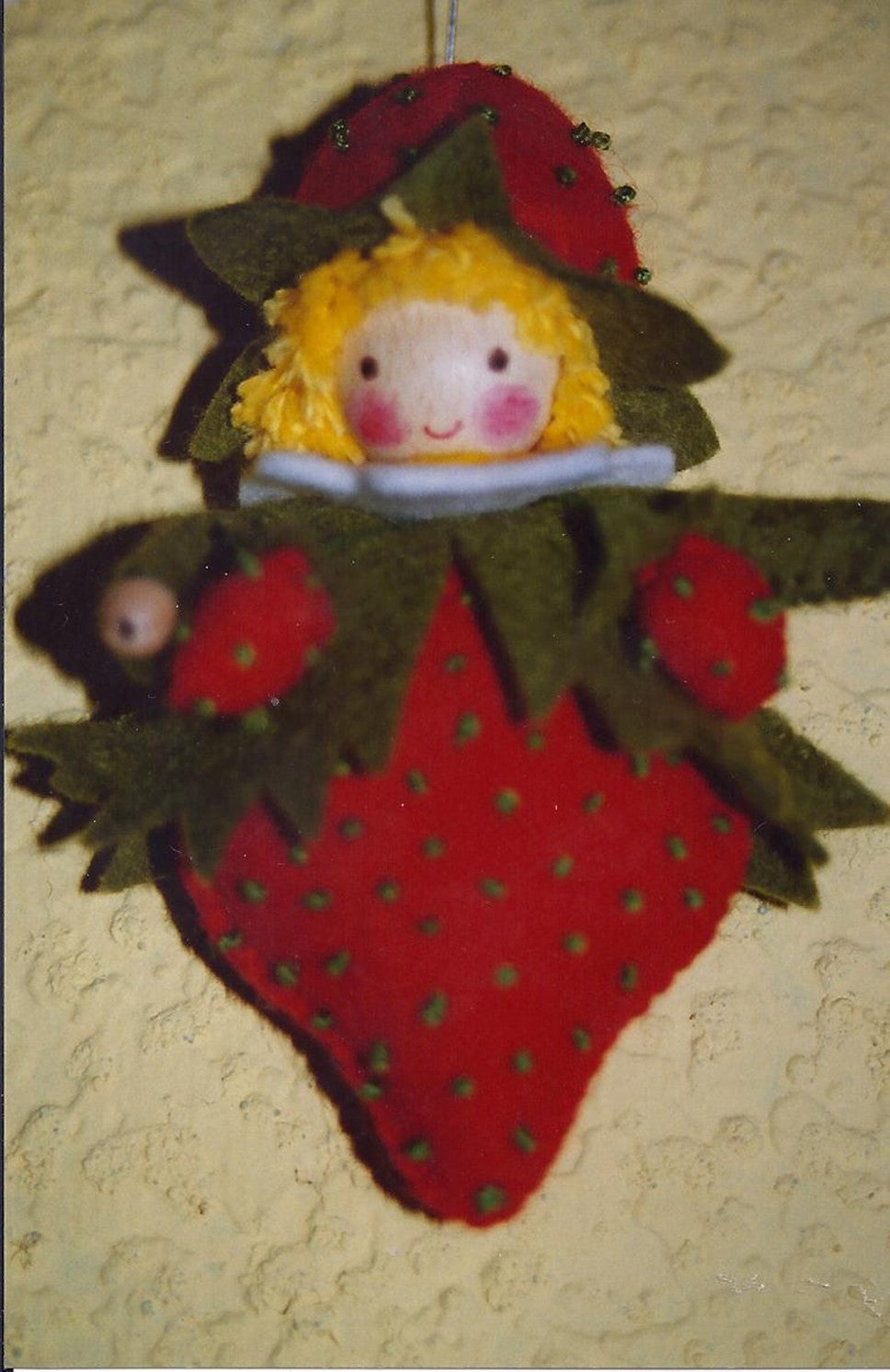 Aardbei hangertje (patroon)