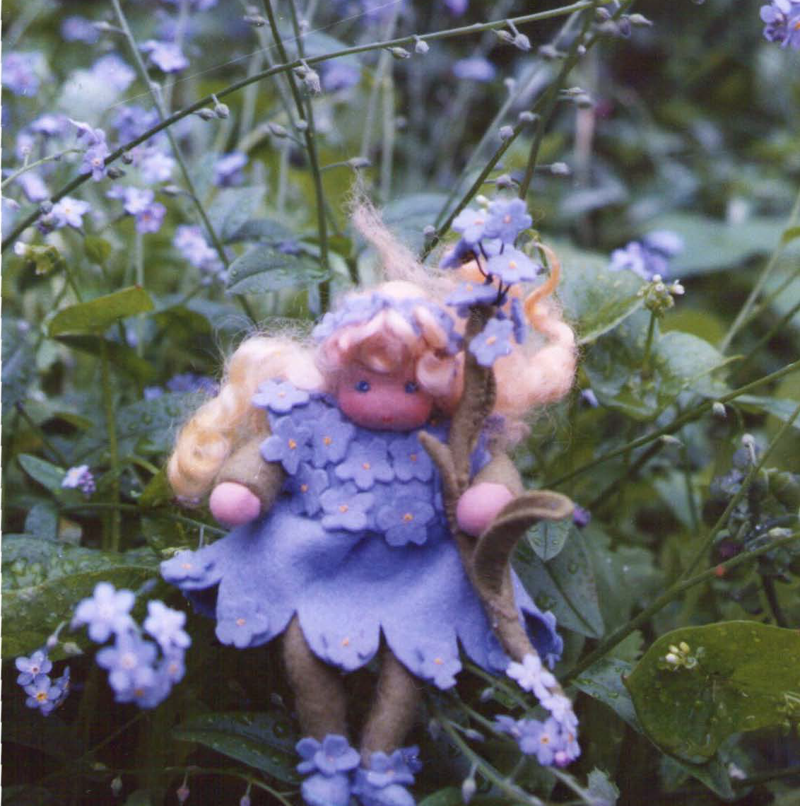 Vergeet mij nietje bloemenkindje