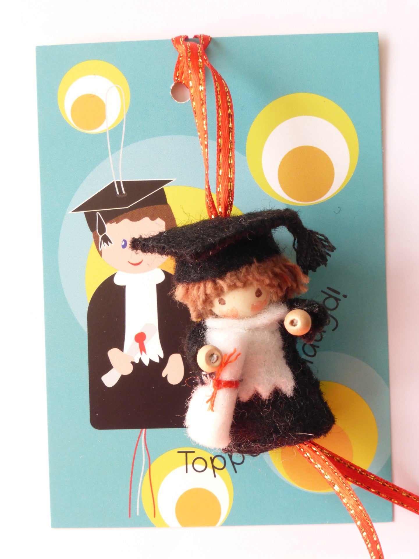 Gelukspoppetje Geslaagd (patroon)