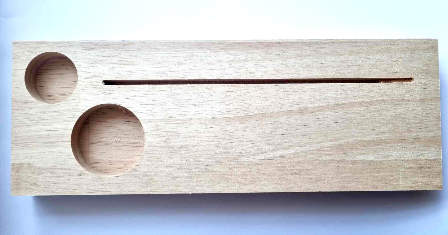 Groot plankje voor vaasje en waxinelichtje