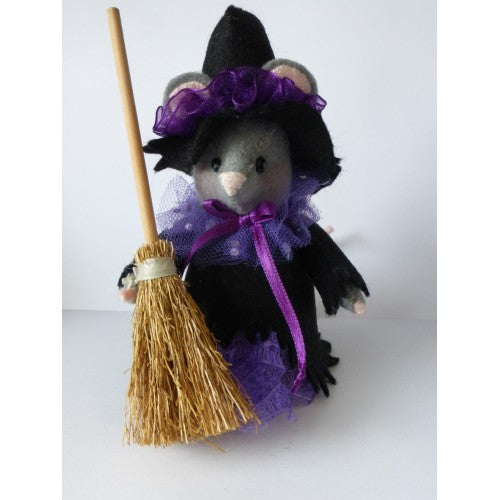 Halloween muisje "Deftig heksje" ( Digitaal patroon)