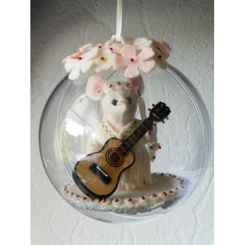Nostalgische bol "Flower Power" EXCLUSIEF (grote bol 12 cm)