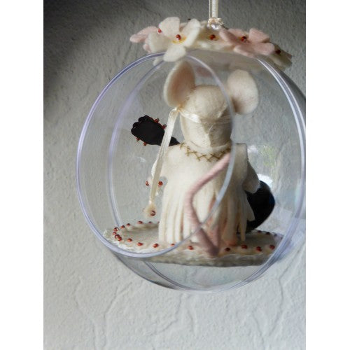 Nostalgische bol "Flower Power" EXCLUSIEF (grote bol 12 cm)