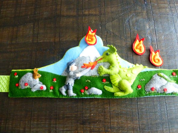 Verjaardag kroon Joris en de draak