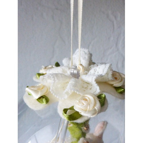 Nostalgische bol "Schommelmuisje" (Grote bol 12 cm )