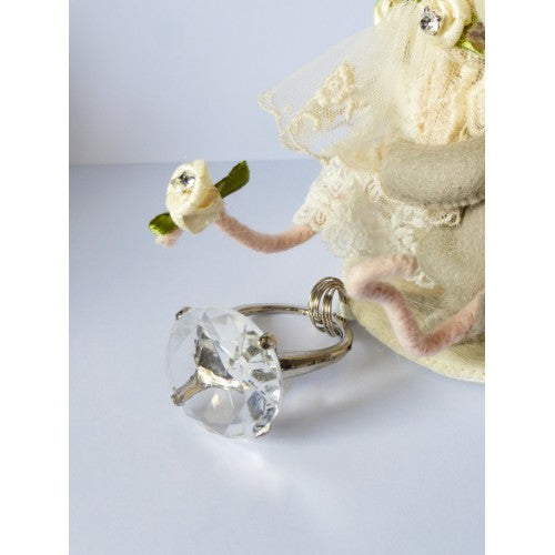 Nostalgische bol "Bruidspaar" (grote bol 12 cm)