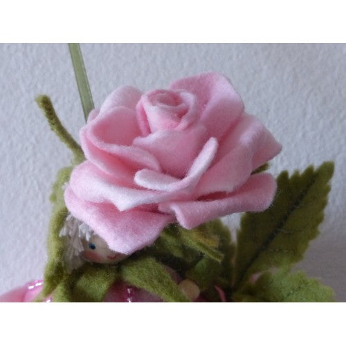 Bloemenhangertje Roze Roos