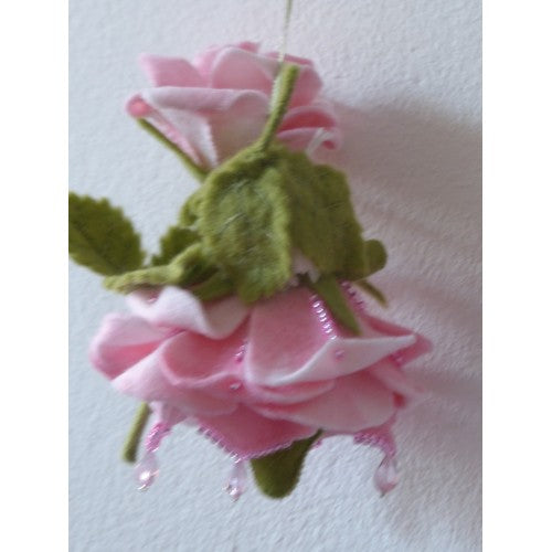 Bloemenhangertje Roze Roos