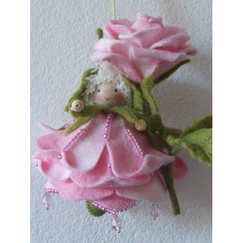 Bloemenhangertje Roze Roos