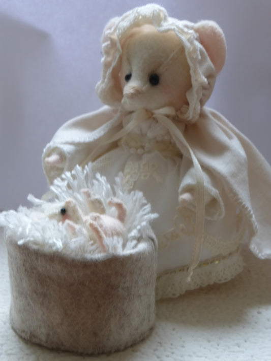 Maria met kindje in kribbe patroon