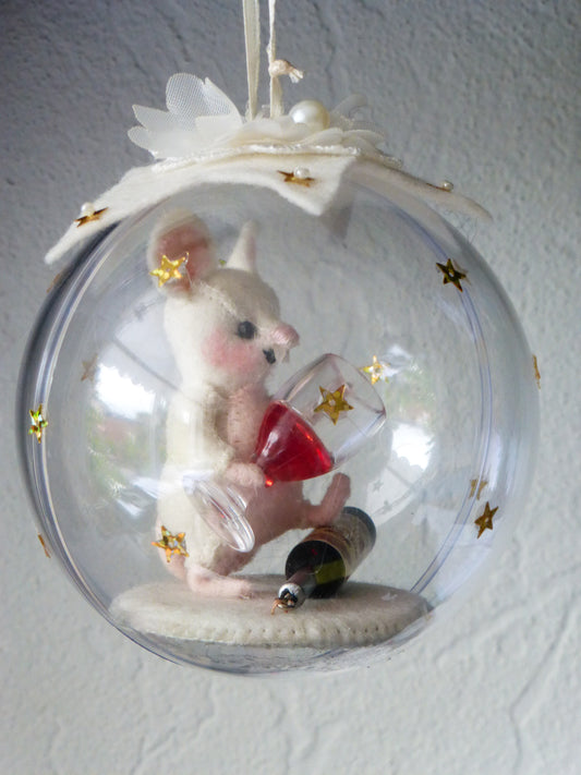 Nostalgische bol Glaasje op (patroon)