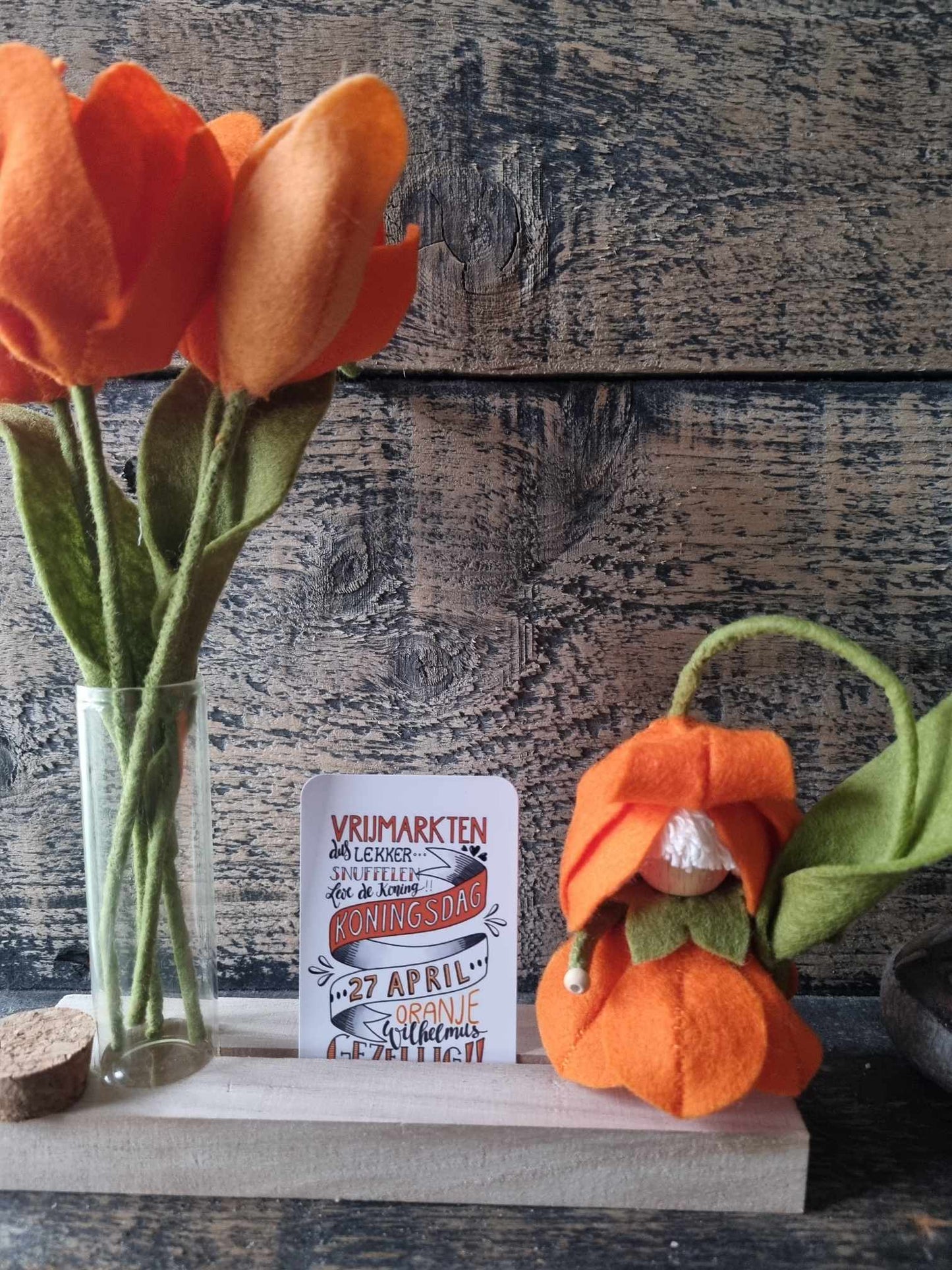 Kegelpopjes "Tulpen meisje"