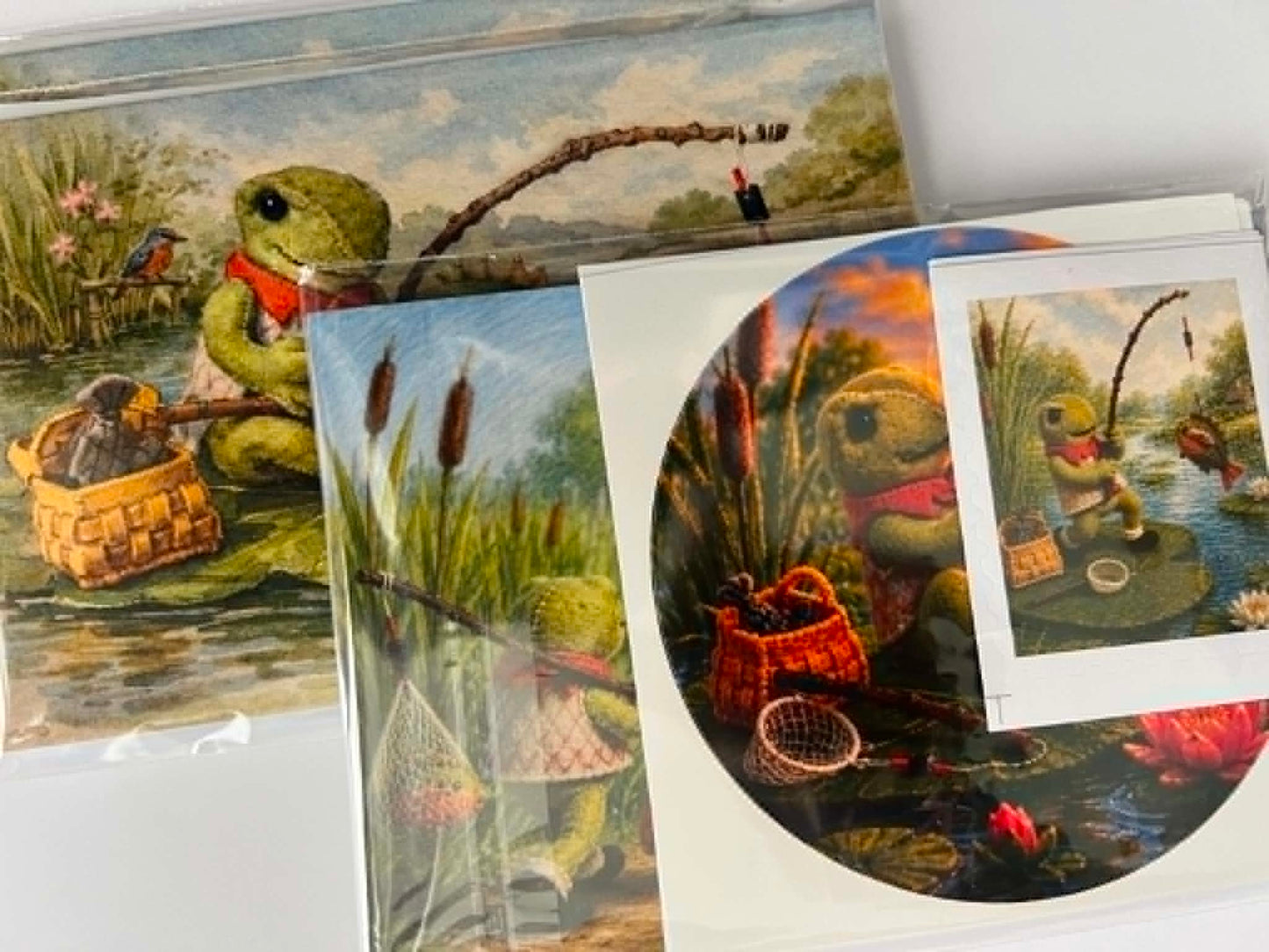 Kaarten set "Jeremias gaat vissen"