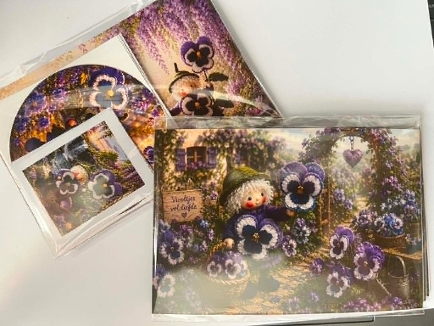 Set kaarten "Viooltje"