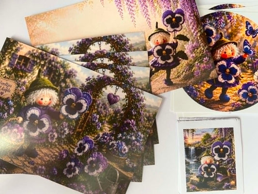 Set kaarten "Viooltje"
