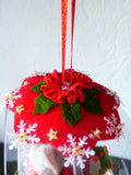 Kerstbol Ik vind jou lief (patroon)