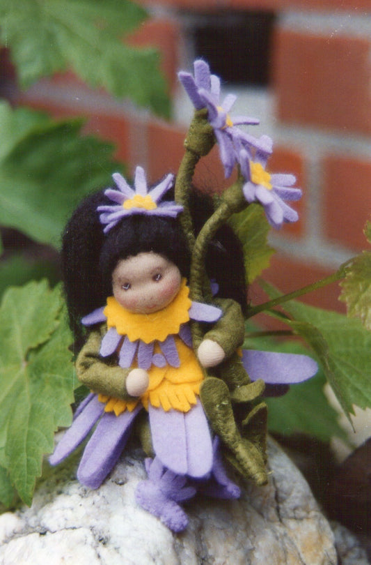 Bloemenkindje Felicia plantje (digitaal patroon)