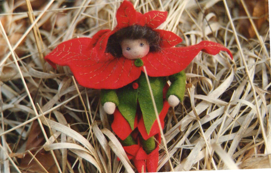 Bloemenkindje Kerstster (digitaal patroon)