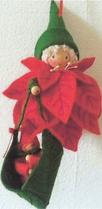 Kerstster hangertje (patroon)