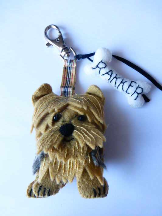 Sleutelhanger Yorkshire terriër (patroon)