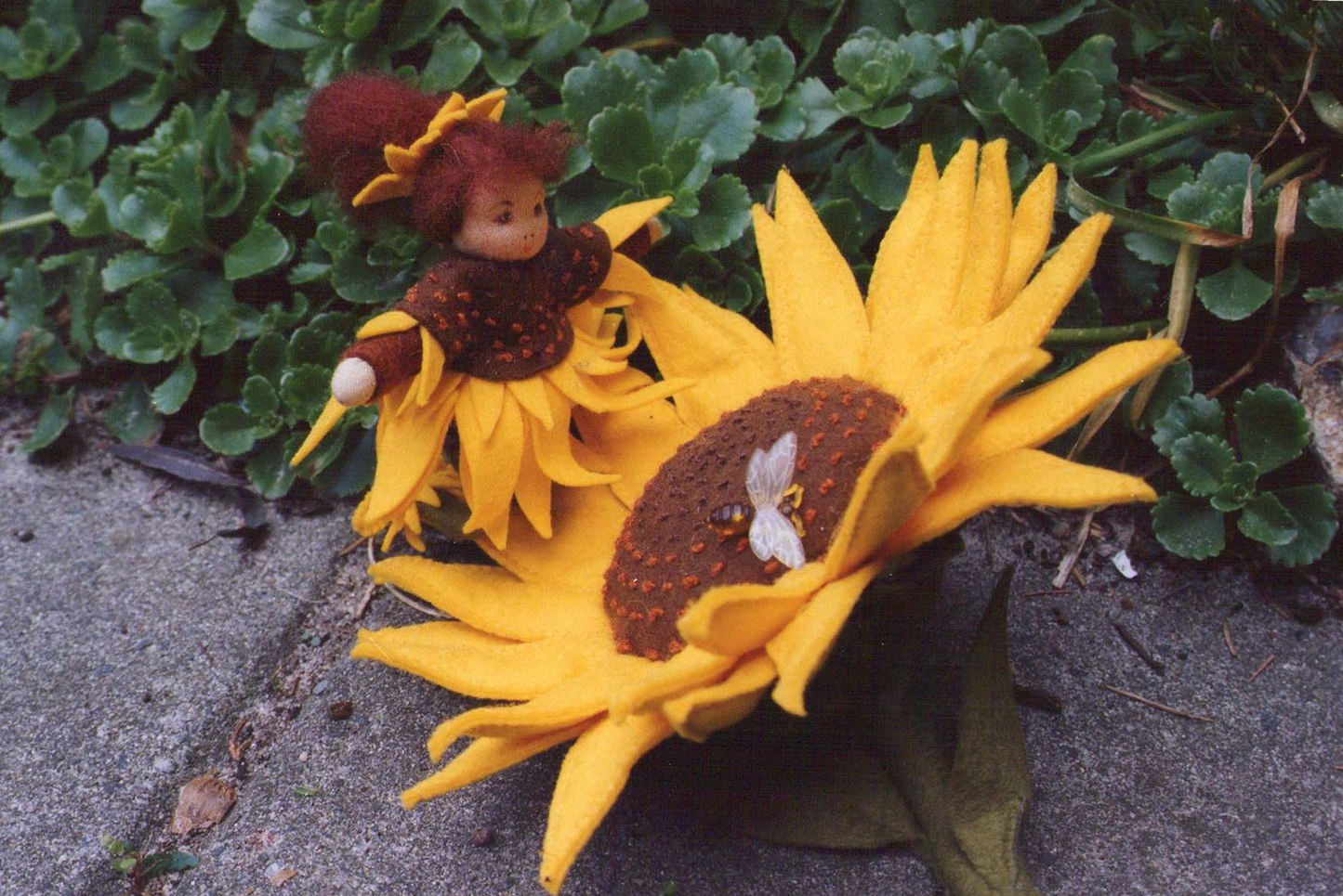 Bloemenkindje Zonnebloem (digitaal patroon)