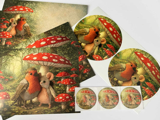 set kaarten schuilen