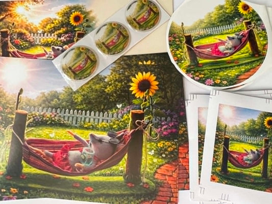 Set kaarten hangmat