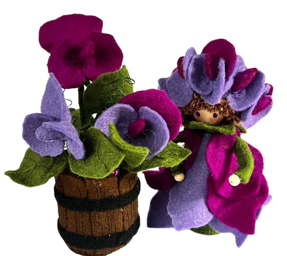 Bloemenhangertje 'Lathyrus cyclaam-lila"