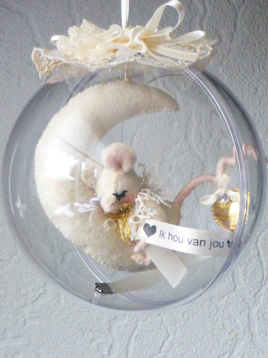 Nostalgische bol Ik hou van jou (patroon)