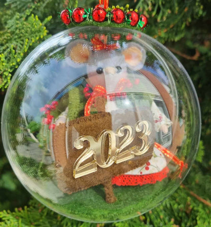 Kerstbol "O, wat een jaar 2023"