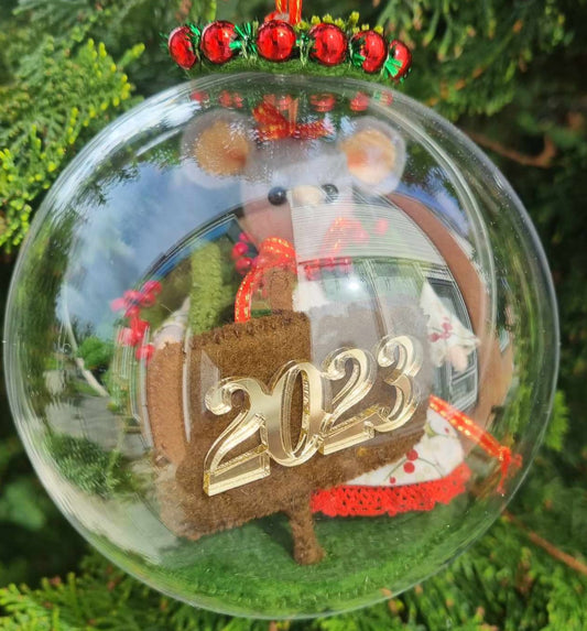 Kerstbol "O, wat een jaar 2023"