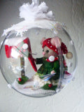 Kerstbol kerst post  (patroon)