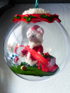 Kerstbol kerst wens  (patroon)