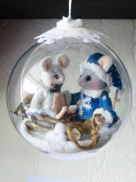 Winterbol Sleetje rijden (patroon)