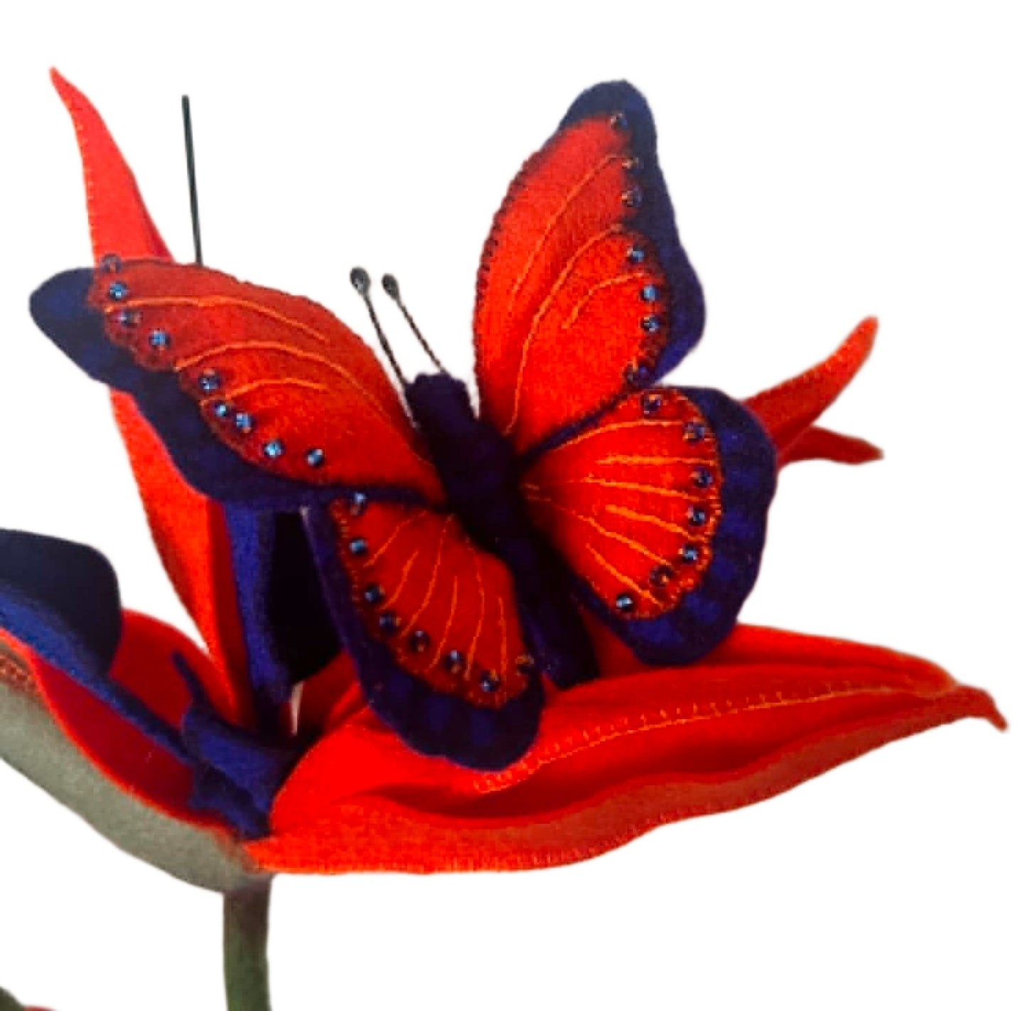 Pre-order Bloemenhanger "Stelitzia met vlinder"