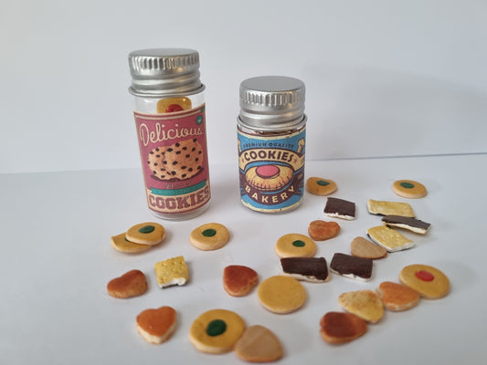 Blauwe Koekjespot met ongeveer 20 koekjes -ALLEEN VOOR DIEGENE DIE ZE BESTELD HEBBEN-