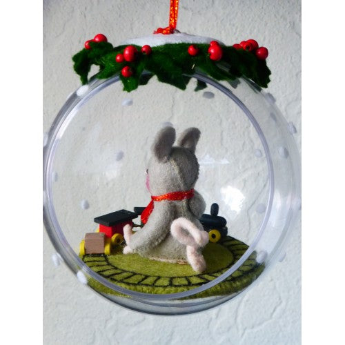 Kerstbol "Coca Cola reclame" (grote bol 12 cm)