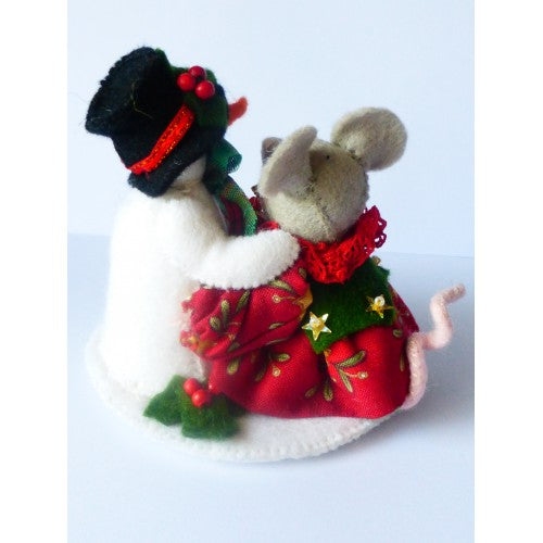 Kerstbol "Ik vind jou lief" (grote bol 12 cm)