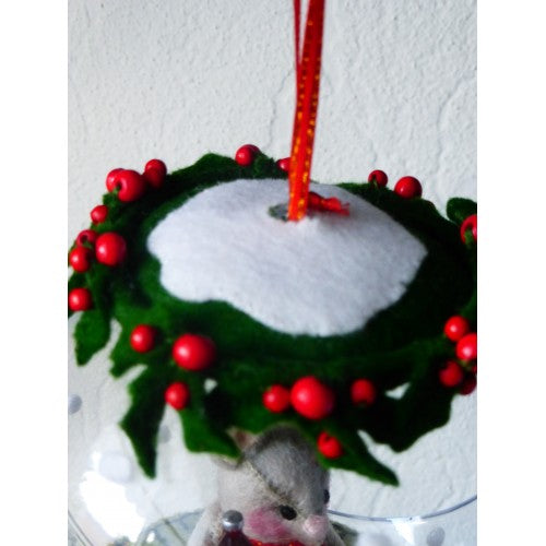 Kerstbol "Coca Cola reclame" (grote bol 12 cm)