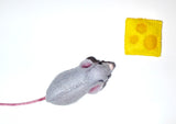 Koelkastmagneten muis en kaas