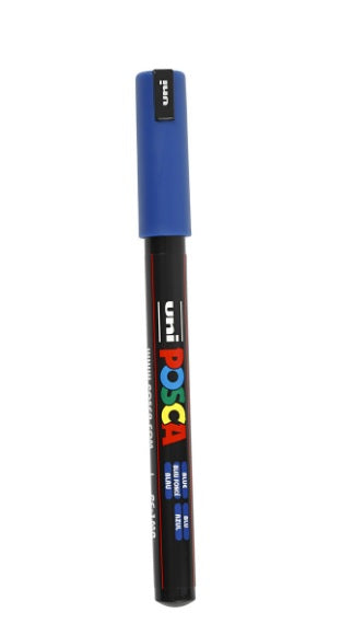 Posca stift blauw