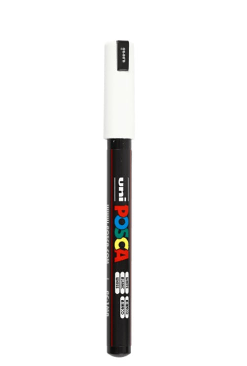 Posca stift wit voor het viooltje