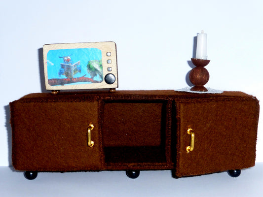 Muizen huiskamer "TV meubel (zonder TV)